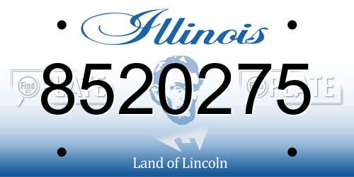 8520275 Illinois License Plate