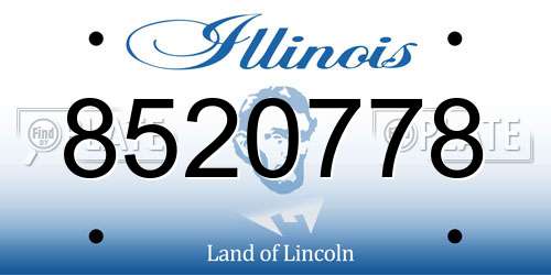 8520778 Illinois License Plate