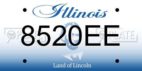 8520EE Illinois License Plate
