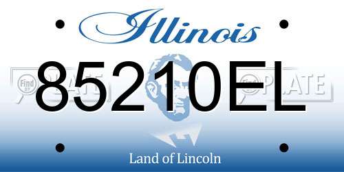 85210EL Illinois License Plate