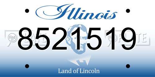 8521519 Illinois License Plate