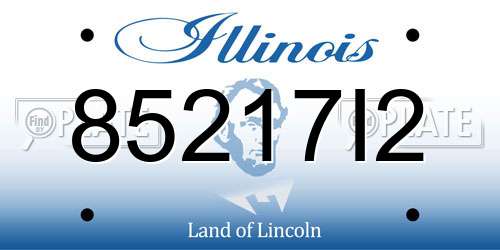 85217I2 Illinois License Plate