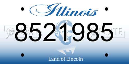 8521985 Illinois License Plate