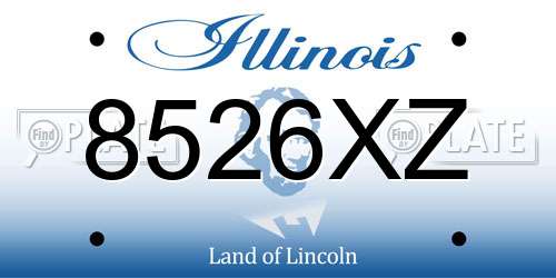 8526XZ Illinois License Plate