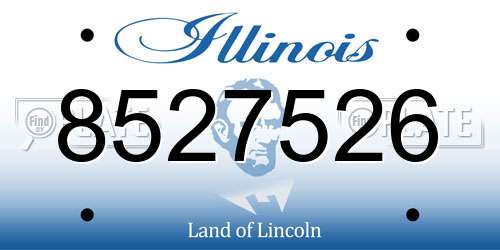 8527526 Illinois License Plate