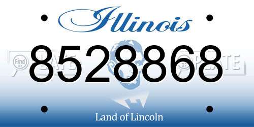 8528868 Illinois License Plate