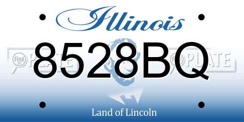 8528BQ Illinois License Plate
