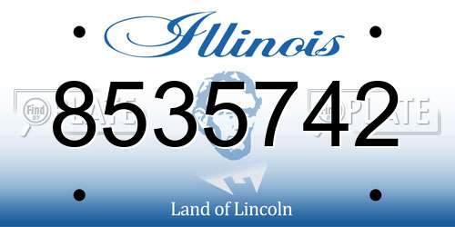 8535742 Illinois License Plate