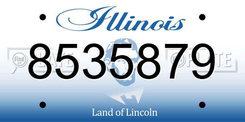 8535879 Illinois License Plate