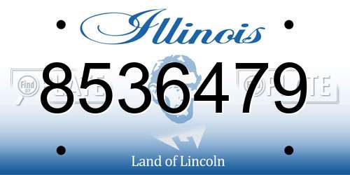 8536479 Illinois License Plate