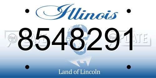 8548291 Illinois License Plate