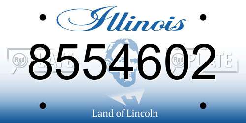 8554602 Illinois License Plate