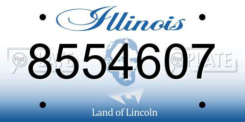 8554607 Illinois License Plate