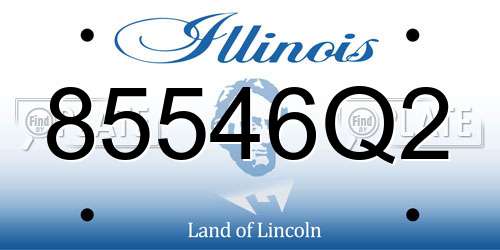 85546Q2 Illinois License Plate