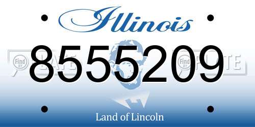 8555209 Illinois License Plate