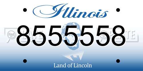 8555558 Illinois License Plate