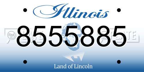 8555885 Illinois License Plate