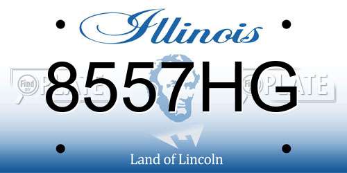 8557HG Illinois License Plate