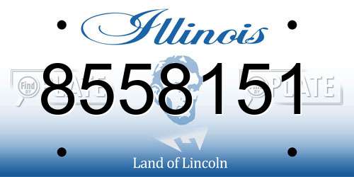 8558151 Illinois License Plate