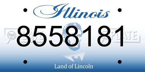 8558181 Illinois License Plate