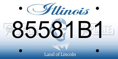 85581B1 Illinois License Plate