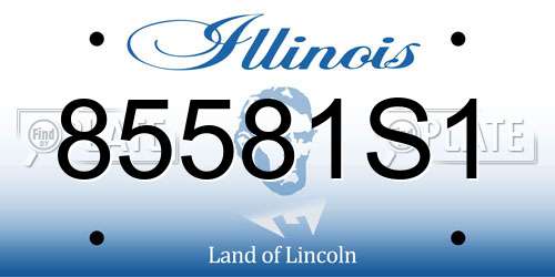 85581S1 Illinois License Plate