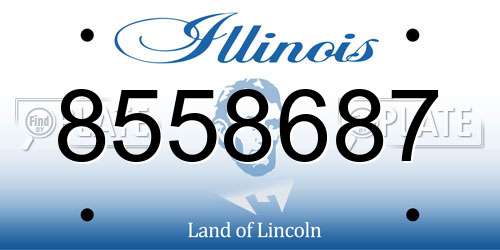 8558687 Illinois License Plate
