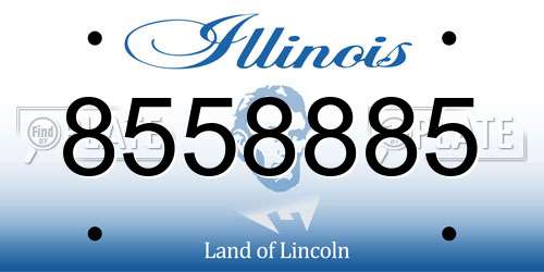 8558885 Illinois License Plate