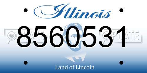 8560531 Illinois License Plate