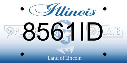8561ID Illinois License Plate