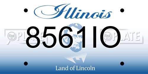 8561IO Illinois License Plate