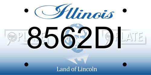 8562DI Illinois License Plate
