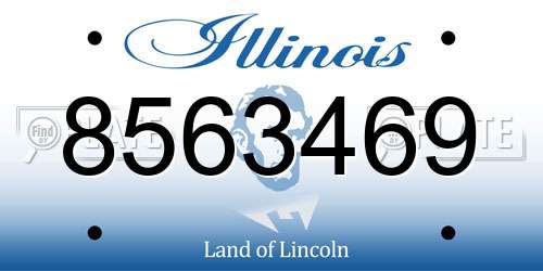 8563469 Illinois License Plate