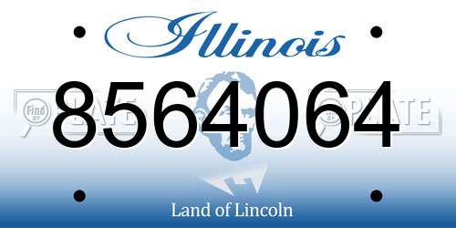 8564064 Illinois License Plate