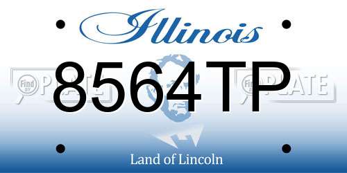 8564TP Illinois License Plate