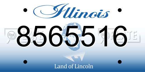 8565516 Illinois License Plate