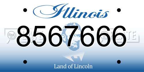 8567666 Illinois License Plate