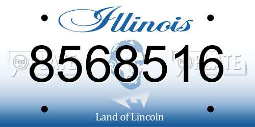 8568516 Illinois License Plate