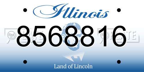 8568816 Illinois License Plate