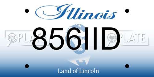 856IID Illinois License Plate