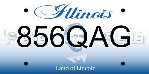 856QAG Illinois License Plate