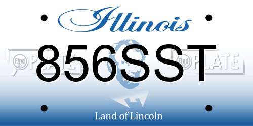 856SST Illinois License Plate