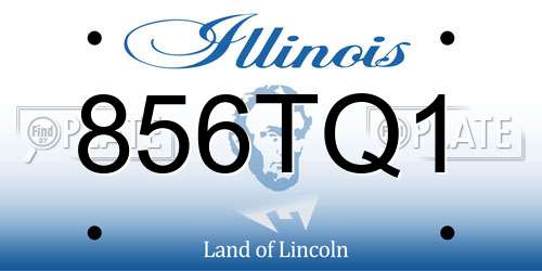 856TQ1 Illinois License Plate