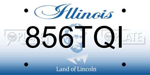 856TQI Illinois License Plate