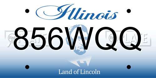 856WQQ Illinois License Plate