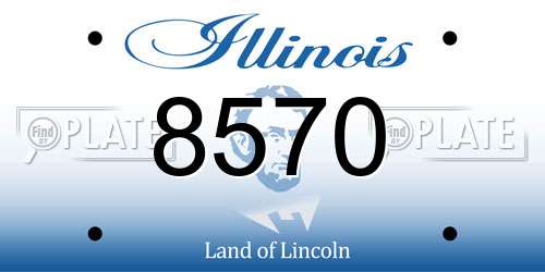 8570 Illinois License Plate