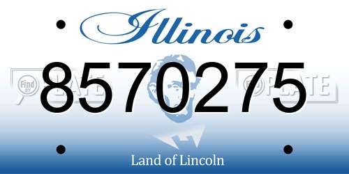 8570275 Illinois License Plate