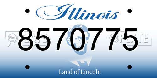 8570775 Illinois License Plate