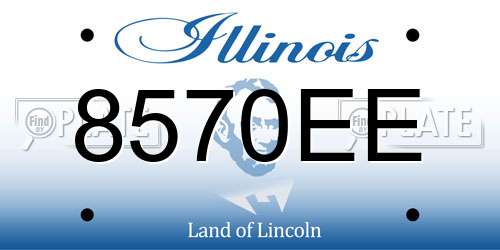 8570EE Illinois License Plate