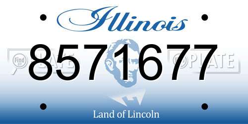 8571677 Illinois License Plate